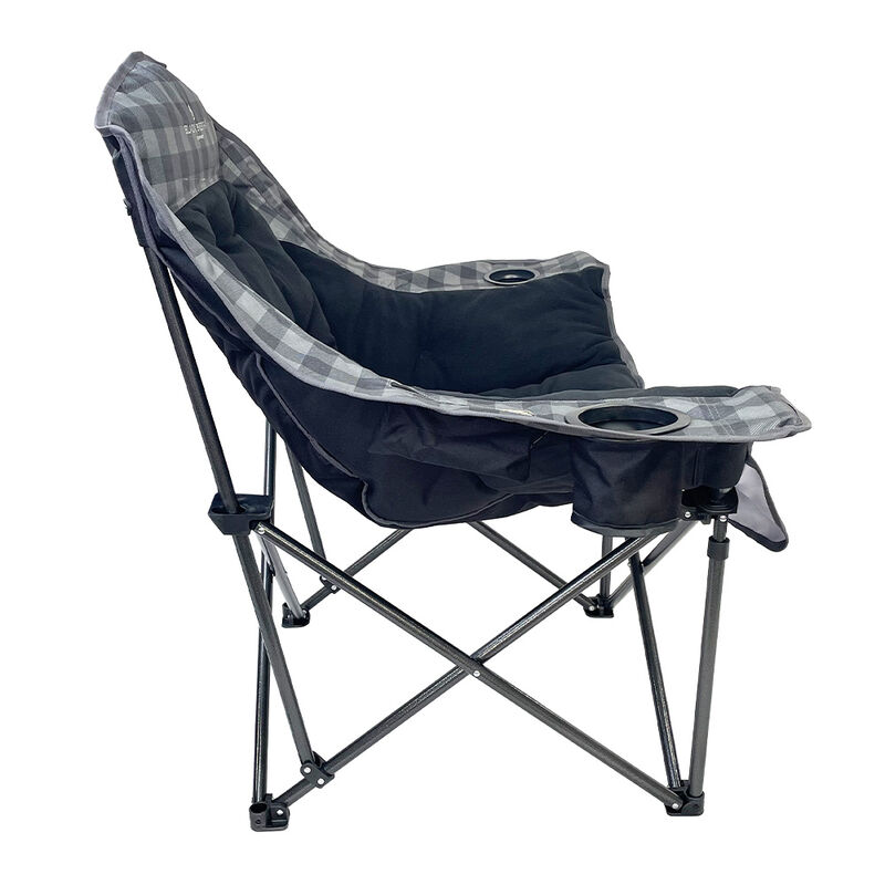AMX Global Heated Comfort Cloud Chair&mdash;Gray Buffalo Check image number 3