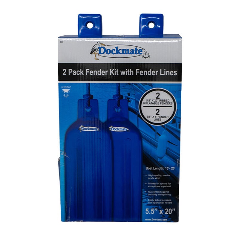 Dockmate UV Protected 5.5" x 20" Tuff Shield Fender 2-Pack w/ Lines image number 9