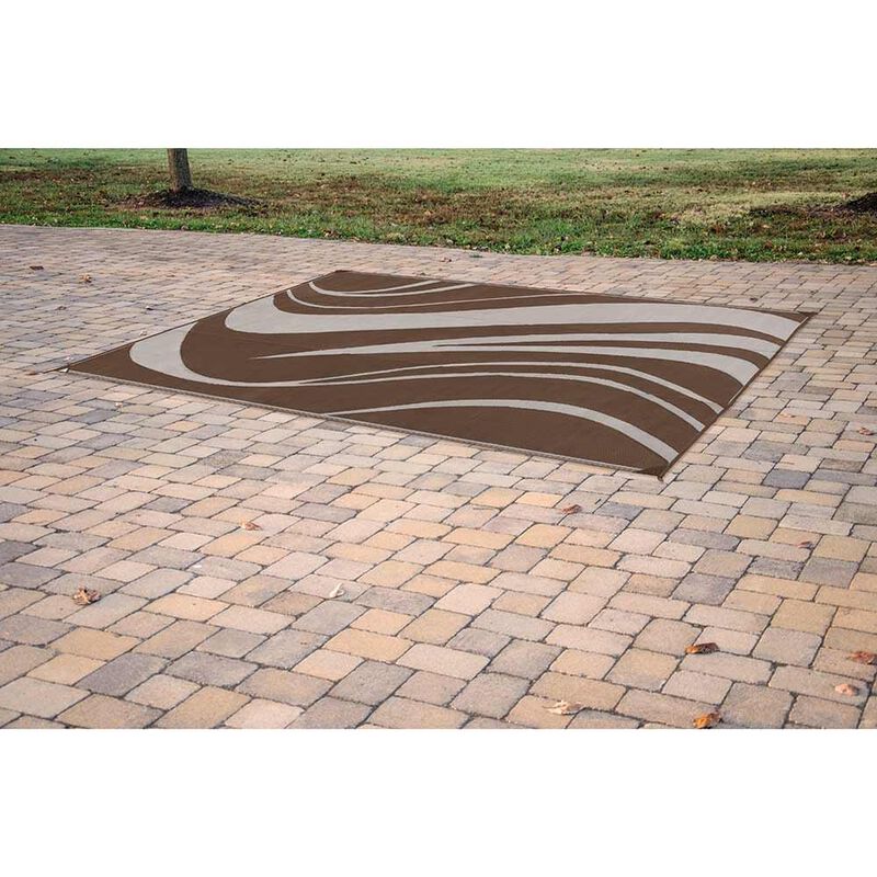 Reversible Wave Design Patio Mat image number 17