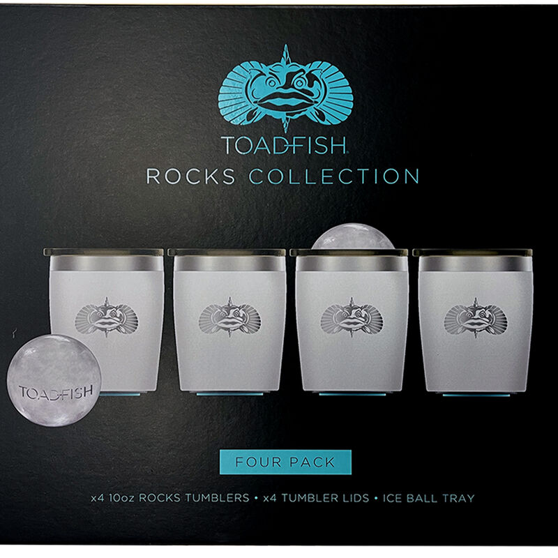 Toadfish Non-Tipping 10-oz. Rocks Tumbler 4-Pack Gift Set image number 2