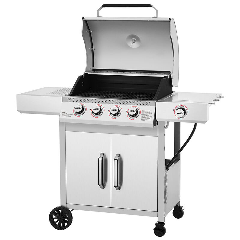 Royal Gourmet GE4001S 4-Burner Gas Grill w/Side Burner + Side Shelves image number 5