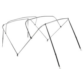 Shademate Bimini Top 4-Bow Aluminum Frame Only, 8'L x 42"H, 73"-78" Wide