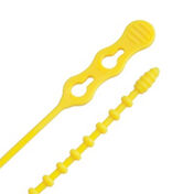 Ancor 18" Yellow Beaded Cable Tie, 10-Pack