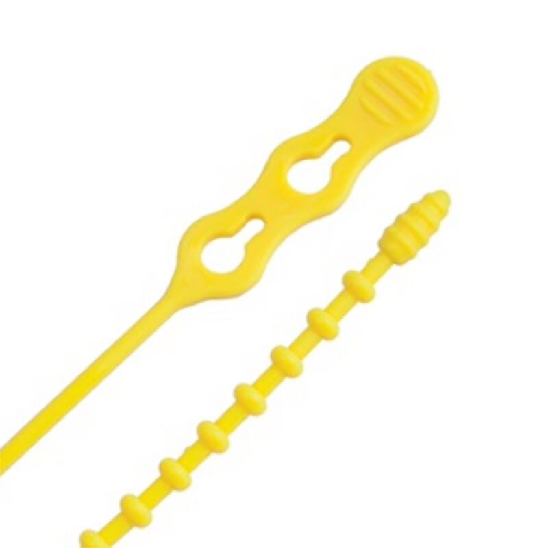 Ancor 18" Yellow Beaded Cable Tie, 10-Pack image number 1