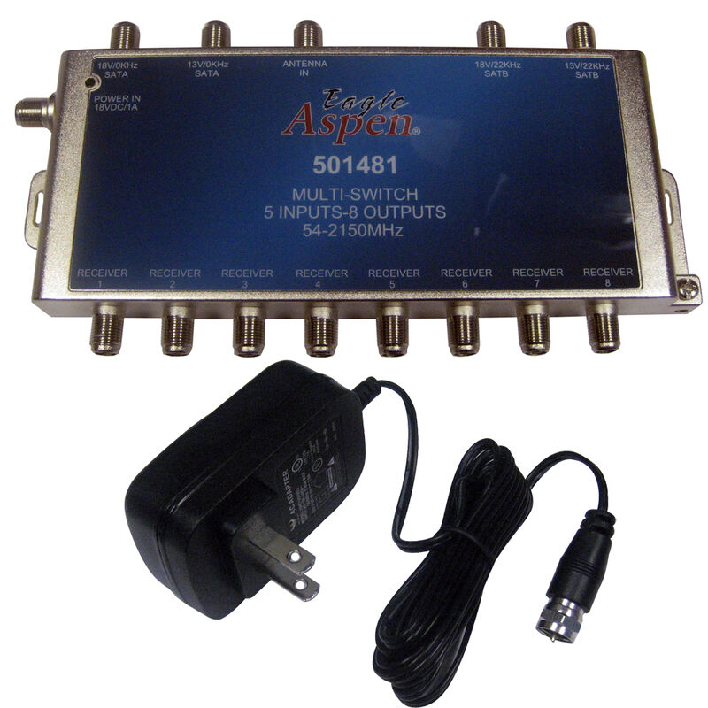 KVH 5 x 8 Active Multiswitch With Power Supply image number 1