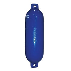 Dock Edge 6.5" x 23" Twin-Eye Smooth Boat Fender, Royal Blue