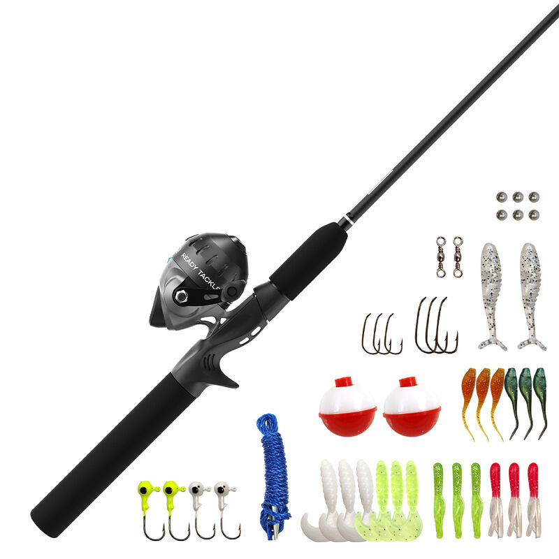 Zebco Ready Tackle Spinning Rod and Reel Combo image number 1