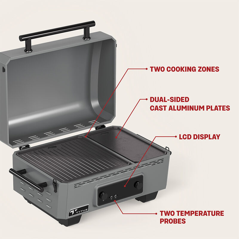 TYTUS Emberwood Electric Grill and Griddle with Cover image number 5
