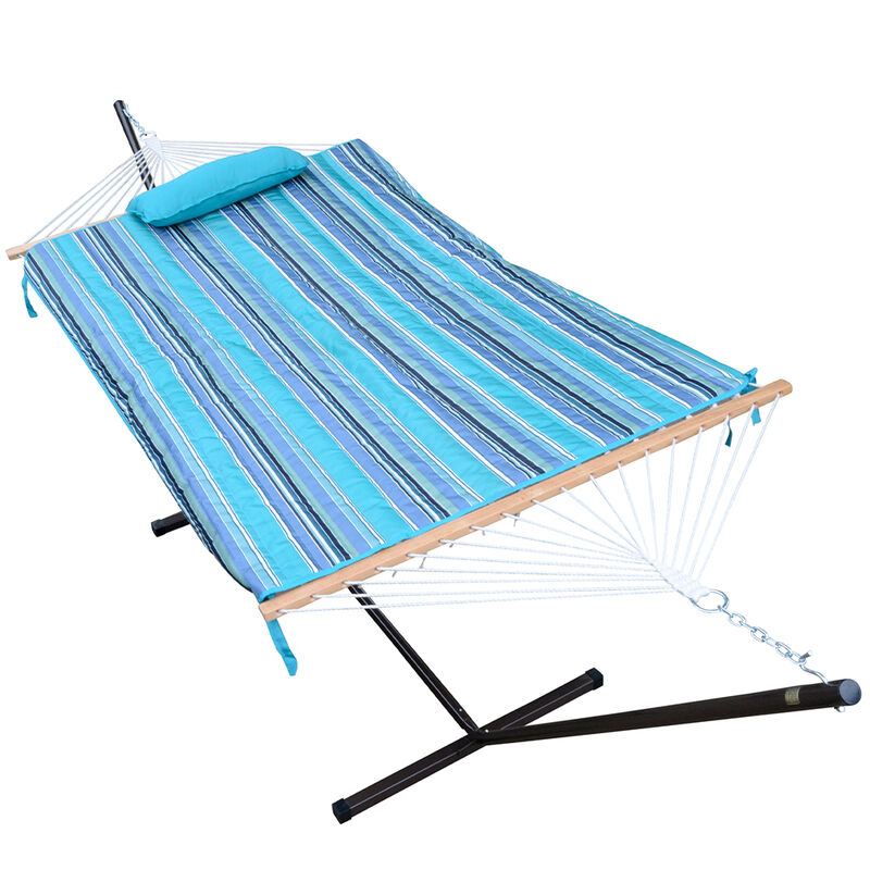 Algoma Single Rope Hammock, Stand, Pad, and Pillow Combination image number 4
