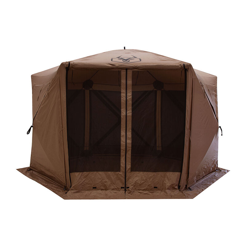 Gazelle Tents G6 Deluxe 6Sided Portable Gazebo, Badlands Brown Overton's
