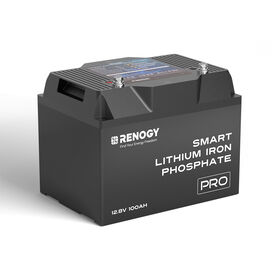 Renogy Pro 12V 100Ah Smart LiFePO4 Battery with Bluetooth and Self-Heating Function