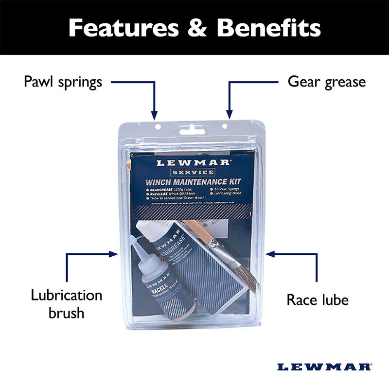 Lewmar Winch Maintenance Kit image number 3