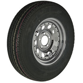 Trailer King II ST175/80 R 13 Radial Trailer Tire, 5-Lug Chrome Modular Rim