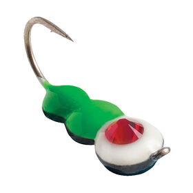 Clam Half Ant Drop Jig Red/White/Chartreuse 1/32 oz. Size 10