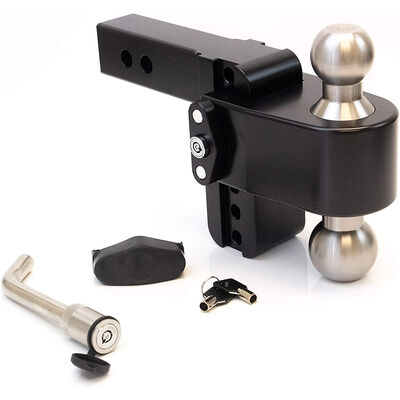 Weigh Safe 180° Drop Hitch w/Keyed Alike Key Lock and Hitch Pin, Black Cerakote Finish