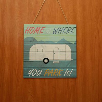 Home is Where You Park It Retro Wall Art