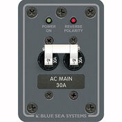 Blue Sea 120V AC Main Circuit Breaker Panel, 30A, white