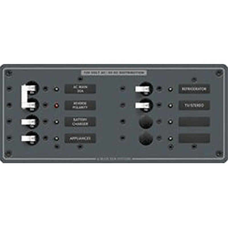 Blue Sea 120V AC Main + 6 Position Circuit Breaker Panel image number 1