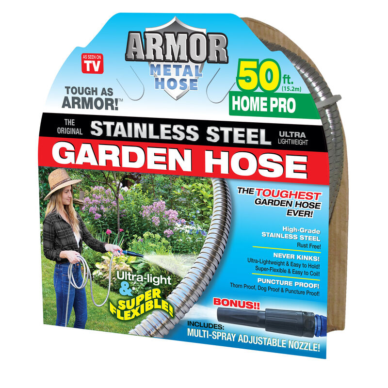 Armor Stainless Steel Garden Hose, 50&rsquo;  image number 1