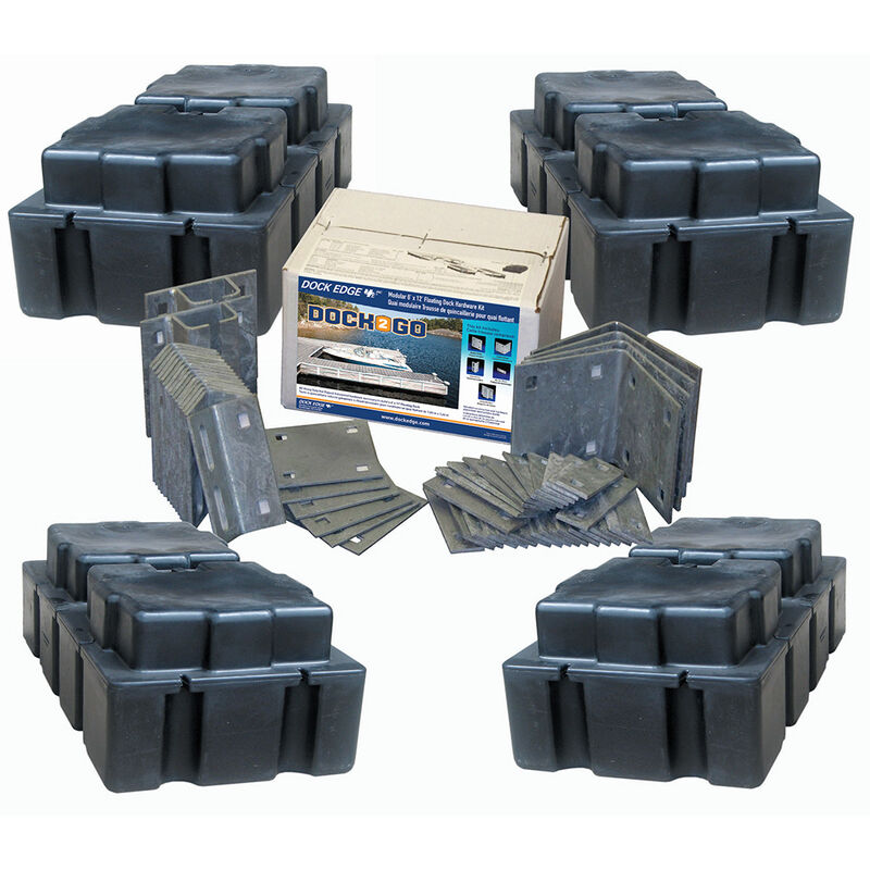 Dock Edge Dock2Go+ Modular Floating Dock Kit, 6' x 16'