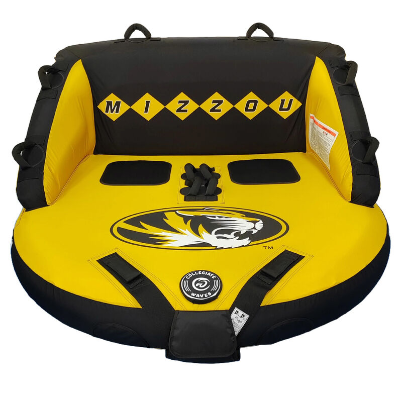 Collegiate Waves Missouri "The Captain" 2-Person Towable Tube image number 2