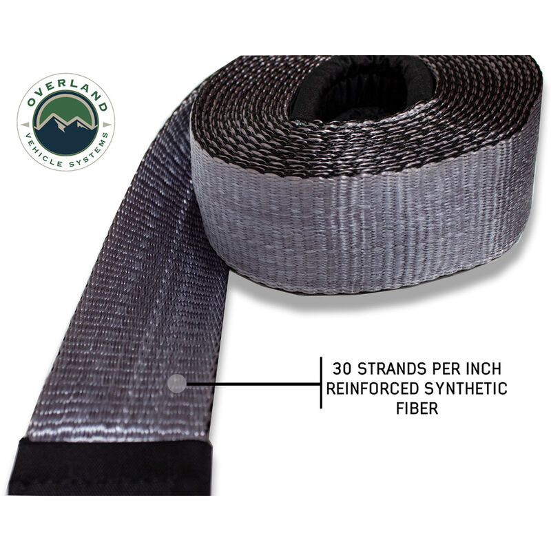 Overland Vehicle Systems Tow Strap, 30,000 lbs., 3" x 30' image number 7
