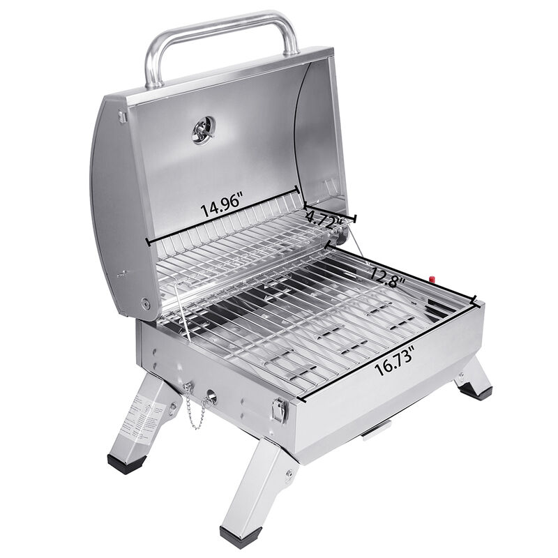 Royal Gourmet Stainless Steel Portable Grill image number 1