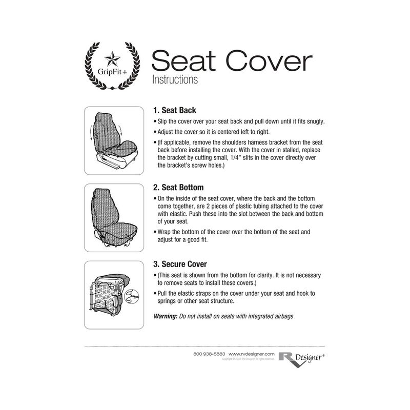 GripFit+ Premium Motorhome Seat Cover Double Pack image number 5