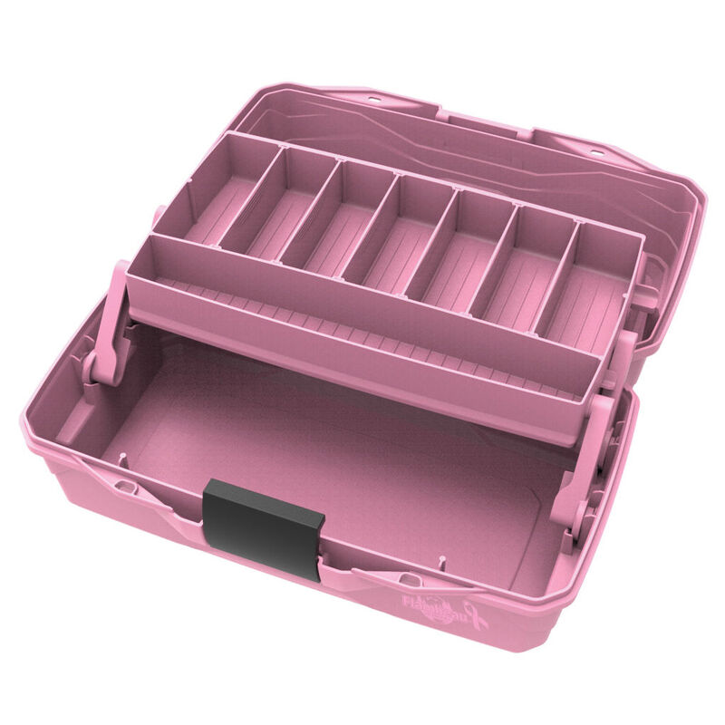 Flambeau Classic 1-Tray Tackle Box, Pink Ribbon