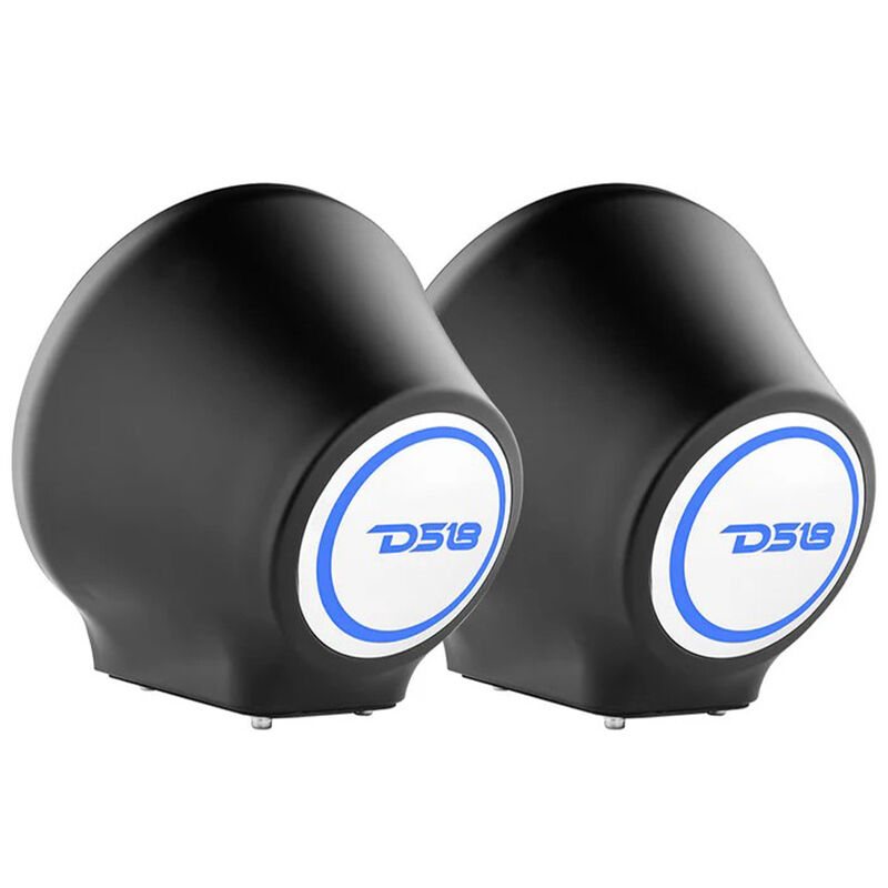 DS18 EN-JS8 8" Universal Flat-Mount Kick Panel Speaker Pods Only (No Speakers), Pair image number 4