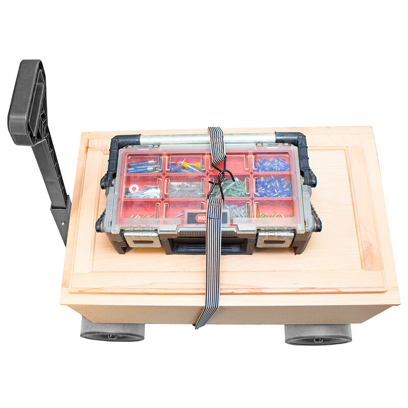 Mighty Max Cart Collapsible Utility Dolly Cart, Black Tub image number 8