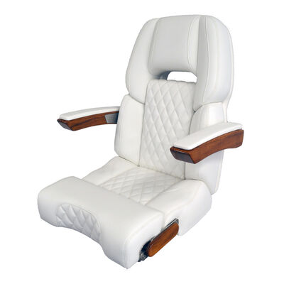TACO Marine Skyway Deluxe Helm Seat with Teak Accent Package