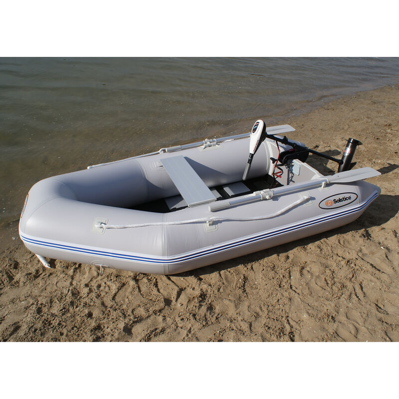 Solstice Sportster 3-Person Runbabout Inflatable Boat, Gray image number 1