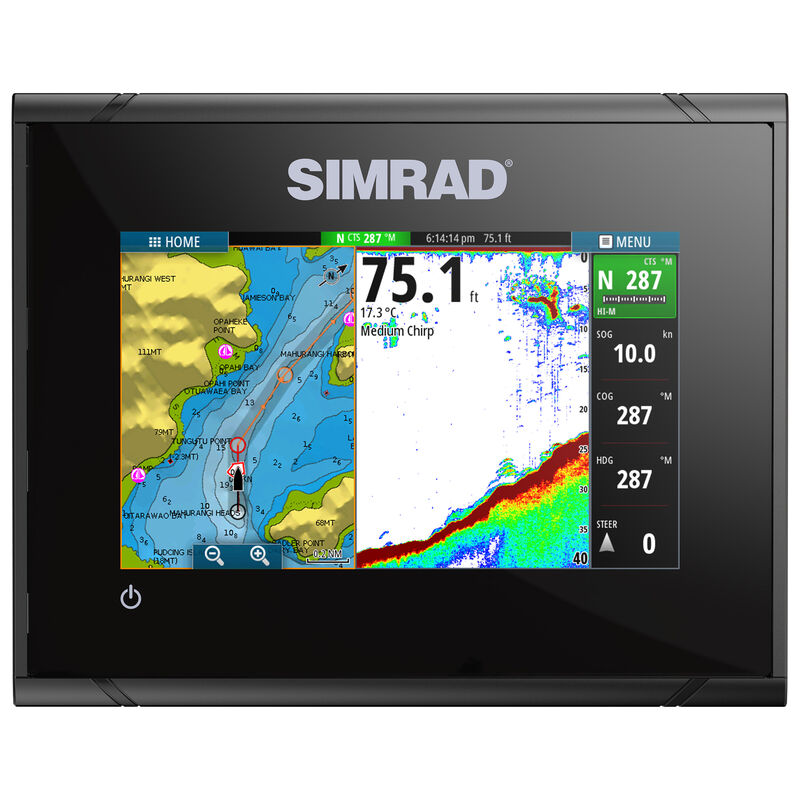 Simrad GO5 XSE Fishfinder Chartplotter With Basemap and TotalScan Transducer image number 4