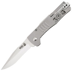 SOG Slimjim Folding Knife, Clip Point, Straight Edge
