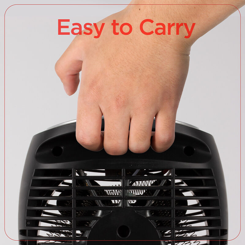 Black+Decker 1500W Compact Personal Heater, Black image number 5