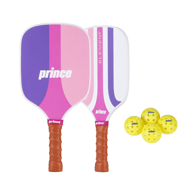 Prince Pink 7-Piece Wood Pickleball Set w/ Bag