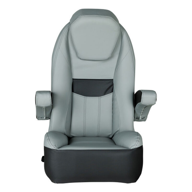 Lippert Rockport Series High-Back Recliner Pontoon Helm Seat with Flip-Up Bolster image number 2