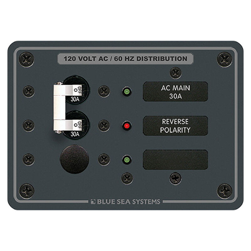 Blue Sea 120V AC Main + 1 Position Circuit Breaker Panel image number 1
