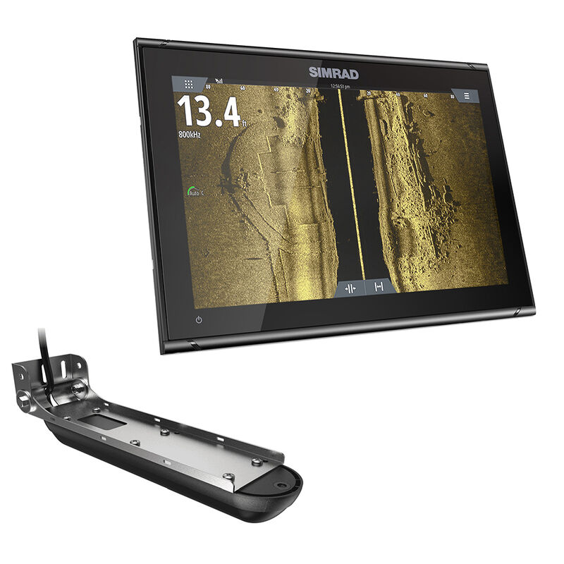 GO12 XSE Combo w/ Active Imaging 3-in-1 Transom Mount Transducer & C-MAP Discover Chart image number 1