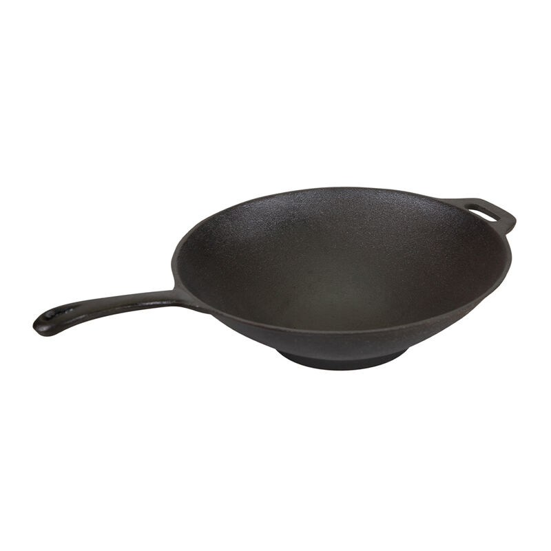 Stansport Pre-Seasoned Cast Iron Wok image number 2