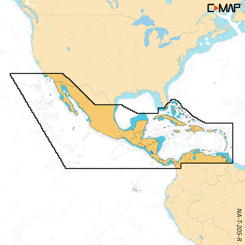 C-MAP REVEAL X - Central America & Caribbean