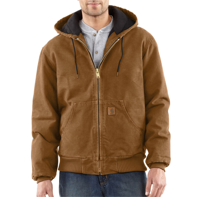 Carhartt Men's Quilted Flannel-Lined Sandstone Active Jacket image number 1