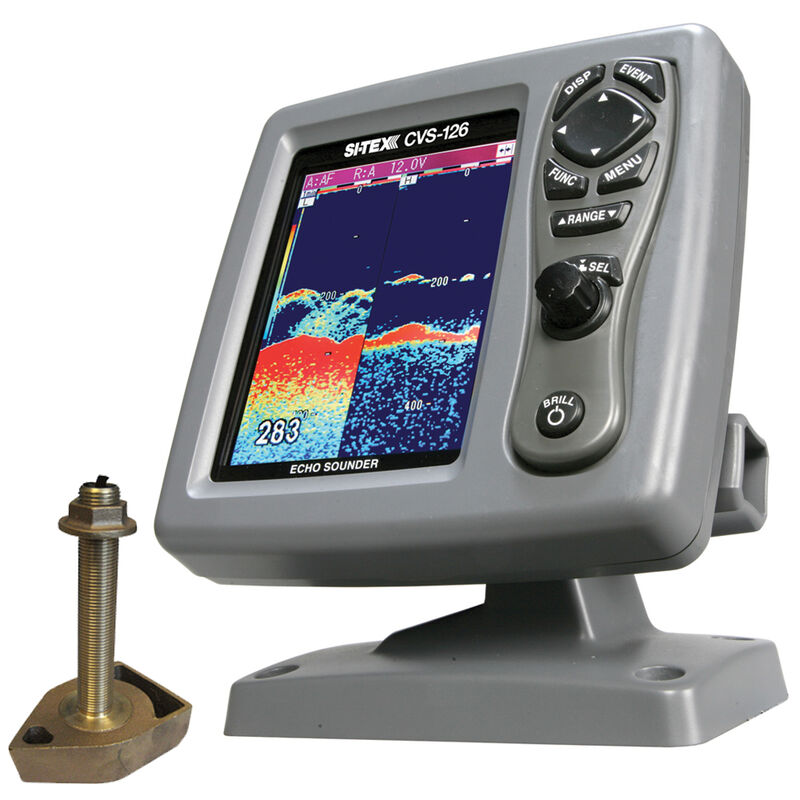 Si-Tex CVS-126 Dual Frequency Echo Sounder With 1700/50/200T-CX TH Transducer image number 1