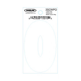 Hardline 3" Vinyl Boat Lettering 3SCWPO