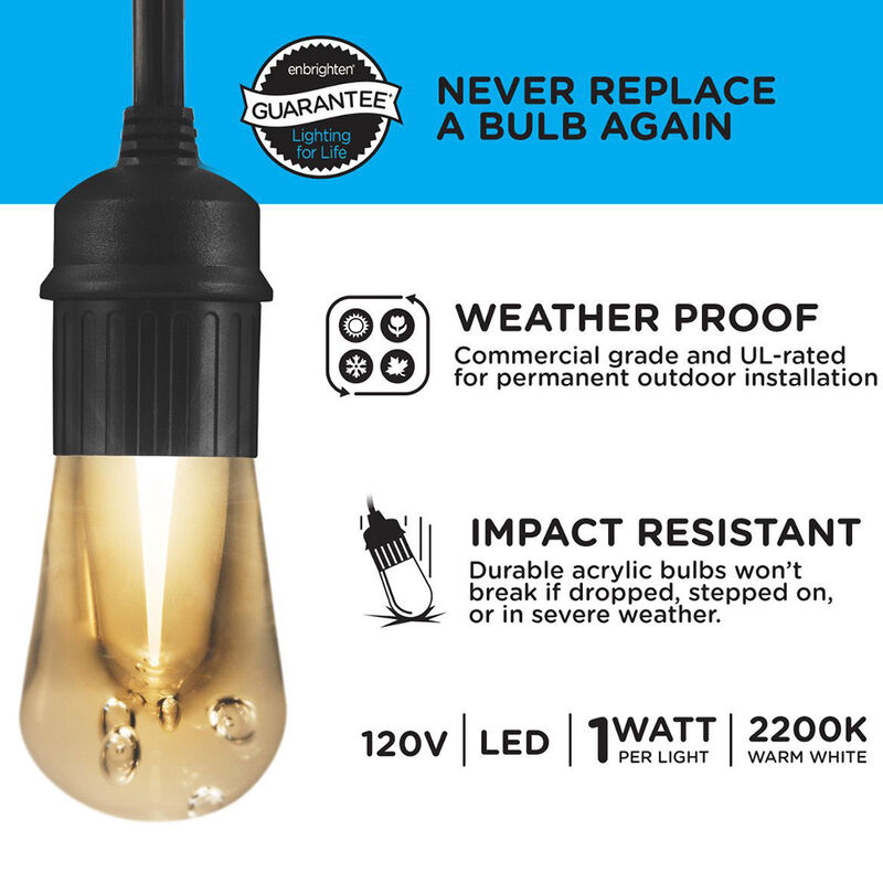 Enbrighten Vintage Seasons LED Color-Changing Cafe String Lights, 24' image number 7