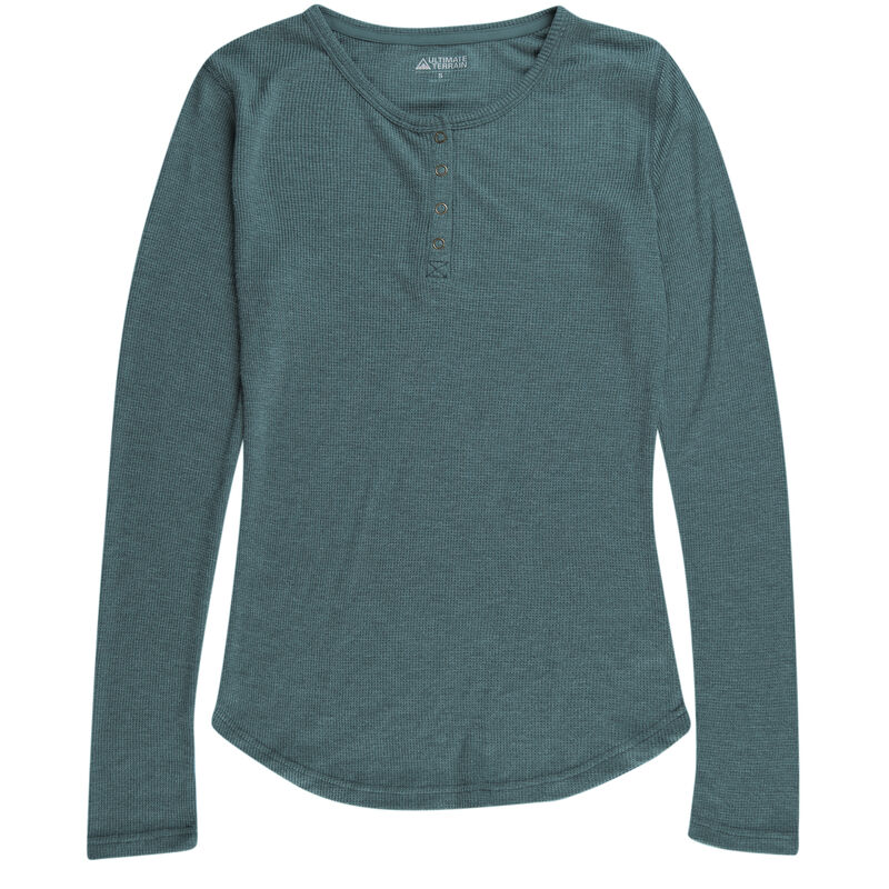 Ultimate Terrain Women's Essential Waffle-Knit Henley image number 10