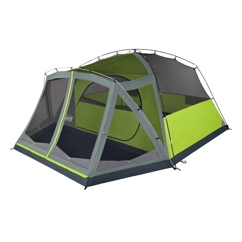 Coleman Skydome 8-Person Camping Tent With Screen Room, Rock Gray image number 2