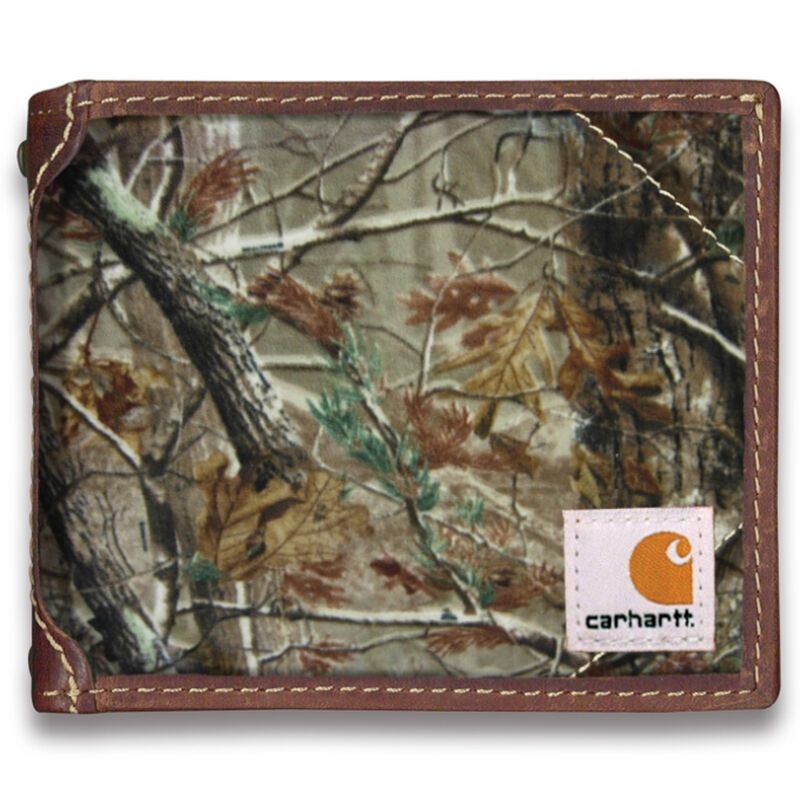 Carhartt Men's Realtree Camo Canvas Passcase Wallet image number 1