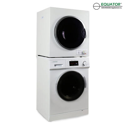 Equator Compact Stackable Washer and Dryer with Quiet, Winterize, and Auto-Dry Features, EW 824 N ED 850